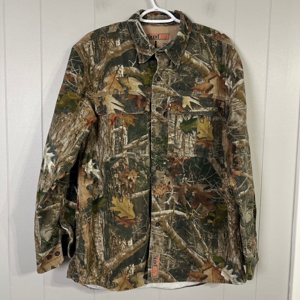 RedHead Silent Hide Camo Hunting Shirt Men’s Large Long Sleeve